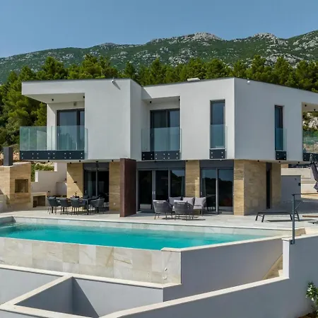 Luxury Mare & Luce Seaside Heated Pool Sauna Villa Potomje