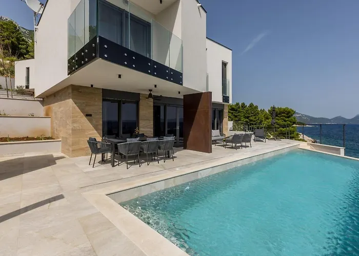 Luxury Mare & Luce Seaside Heated Pool Sauna Villa Potomje