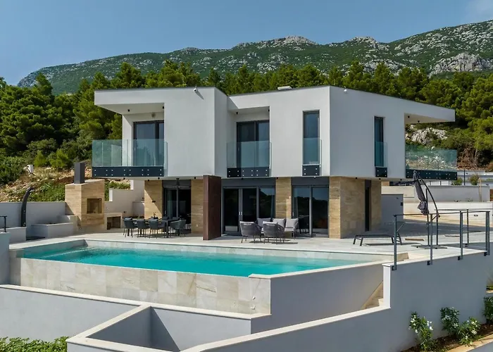 Luxury Mare & Luce Seaside Heated Pool Sauna Villa Potomje
