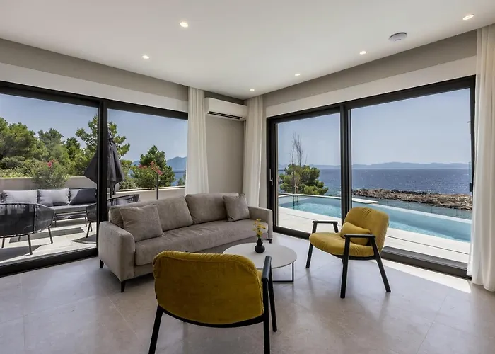 Luxury Mare & Luce Seaside Heated Pool Sauna Potomje
