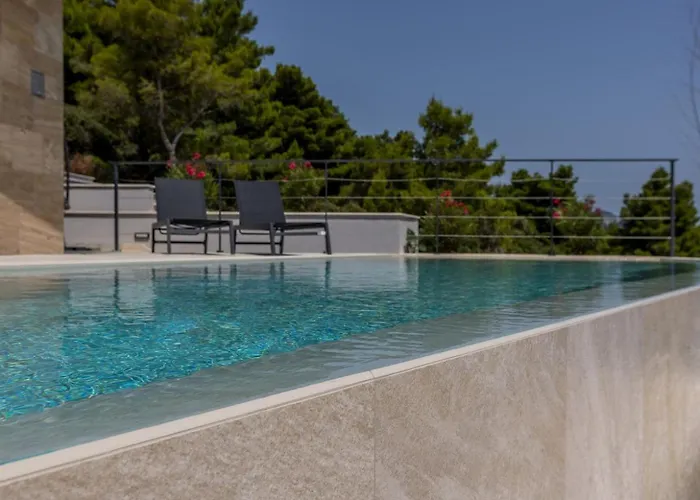 Luxury Mare & Luce Seaside Heated Pool Sauna Villa Potomje